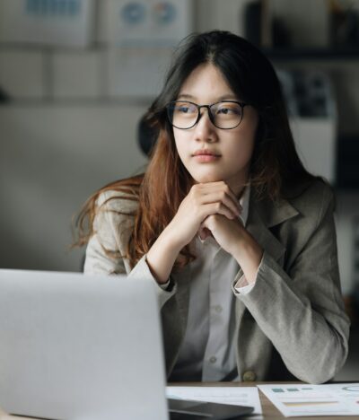 Successful business and partner achieving goals. Account and Finance concept